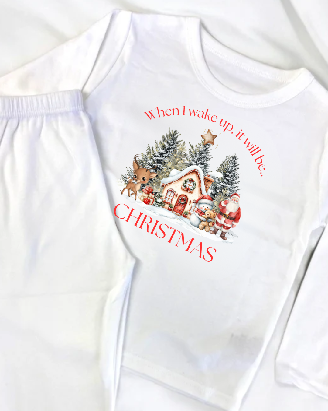 DTF - WHEN I WAKE UP IT WILL BE CHRISTMAS - SANTA HOUSE