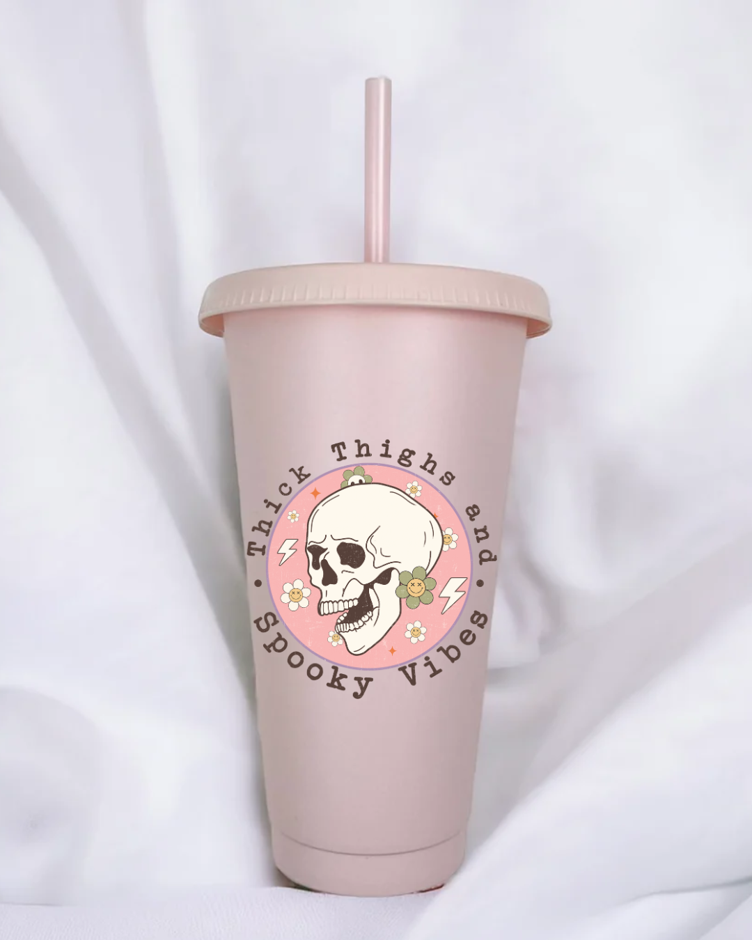UVDTF - THICK THIGHS SPOOKY VIBES DECAL