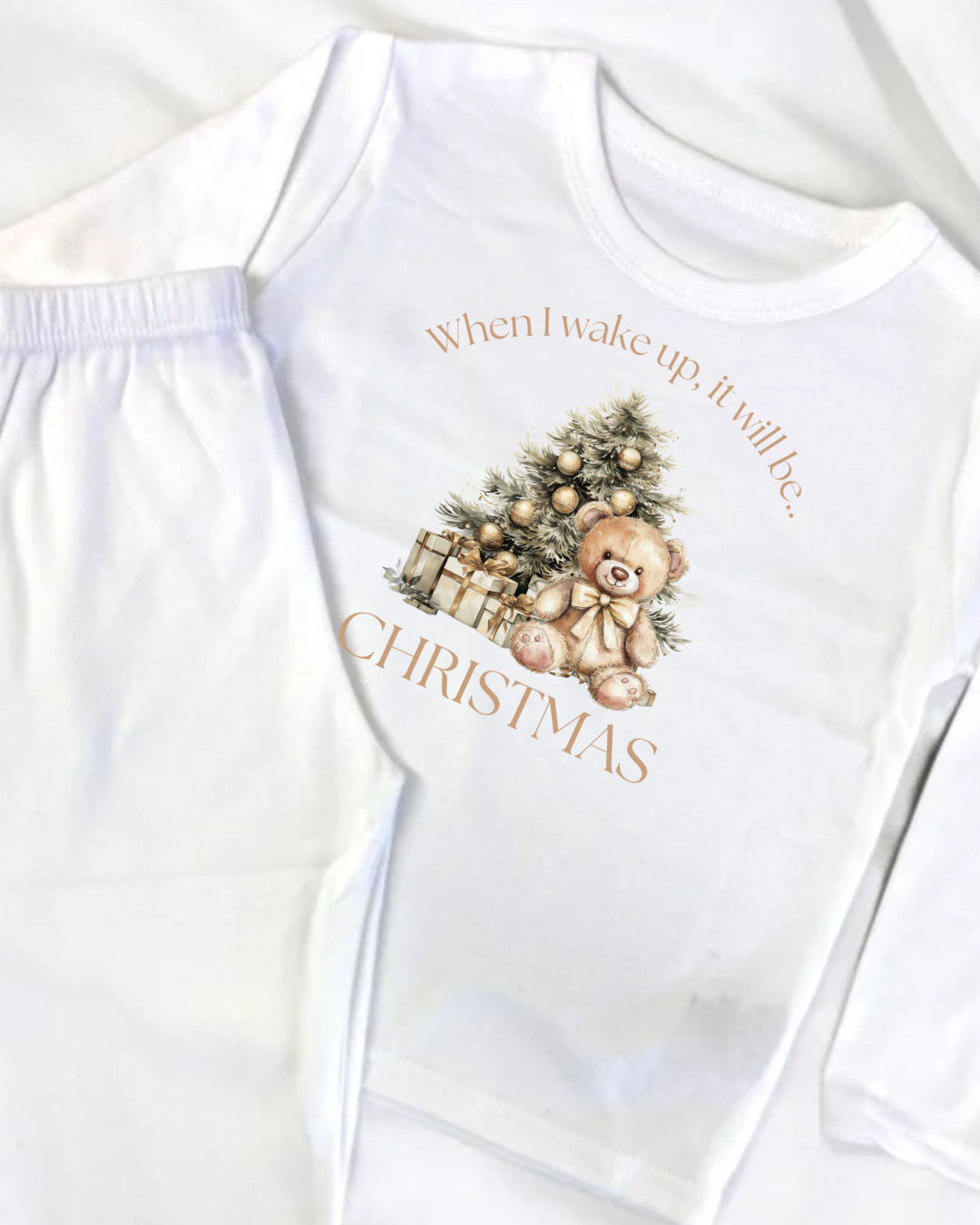 DTF - WHEN I WAKE UP IT WILL BE CHRISTMAS - NEUTRAL BEAR