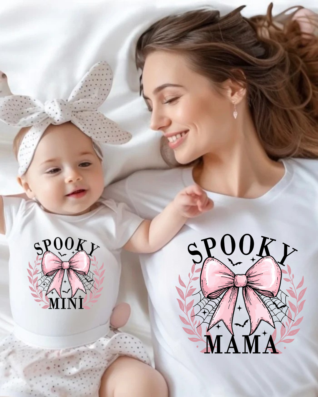 DTF - SPOOKY MAMA/MINI PINK