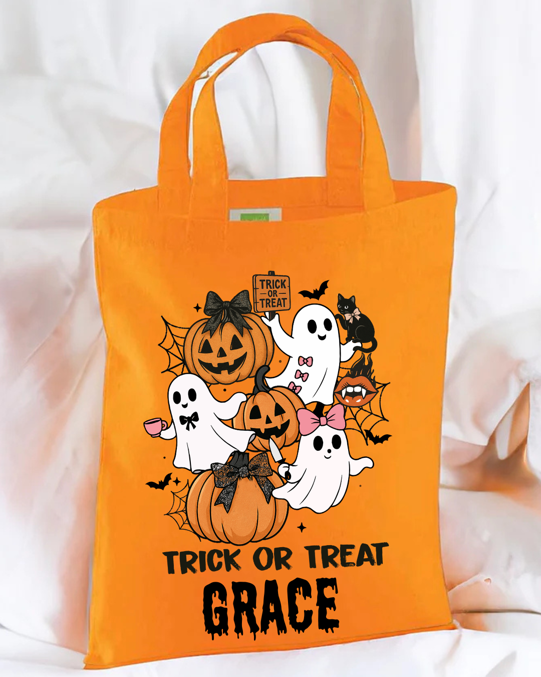 DTF - PERSONALISED - TRICK OR TREAT PUMPKINS & GHOST