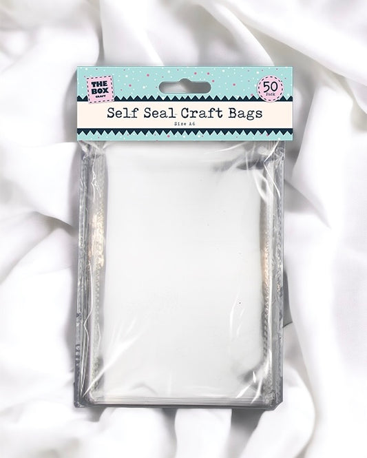 SELF SEAL A6 CRAFT BAGS - PACK OF 50