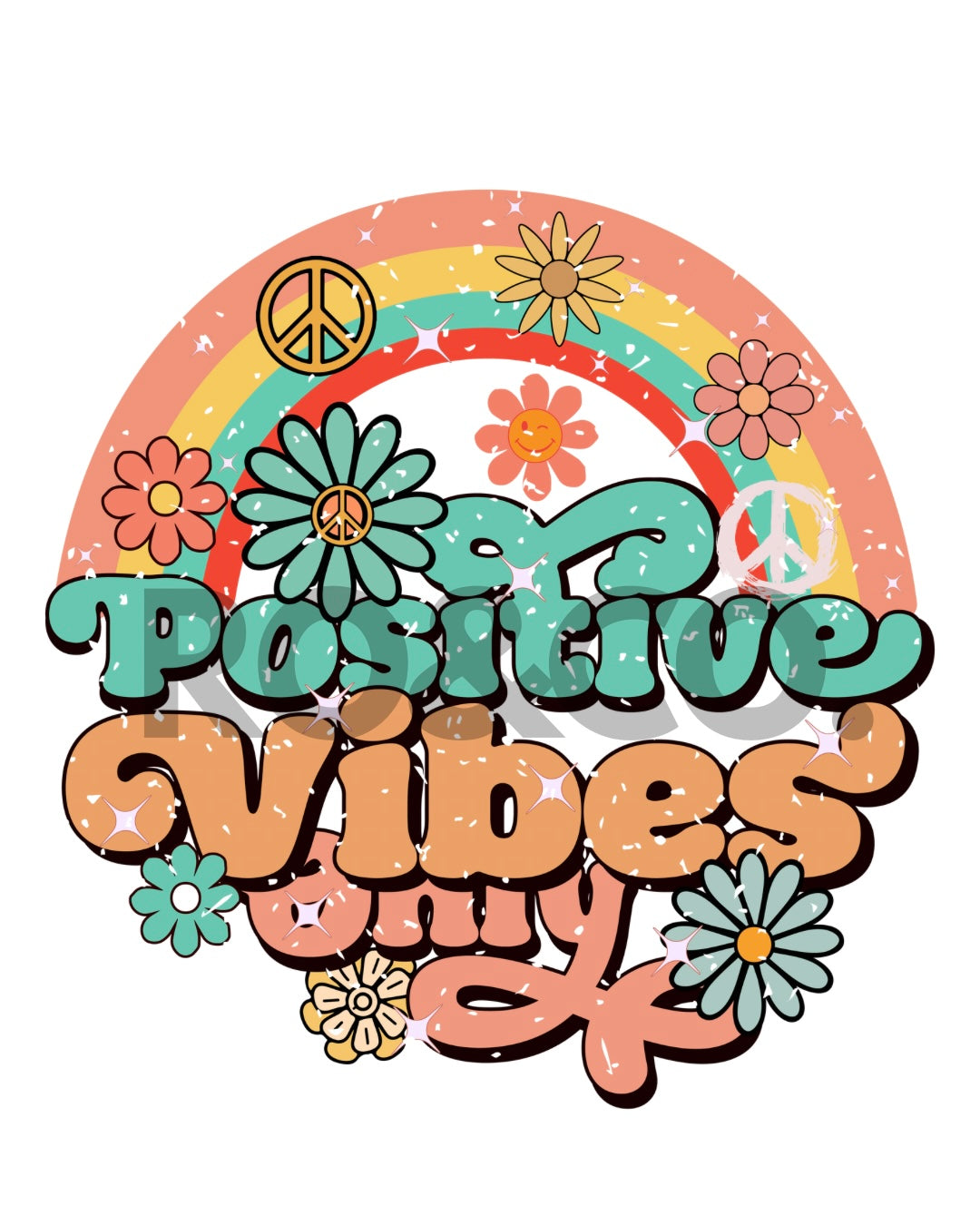 UVDTF - POSITIVE VIBES ONLY DECAL