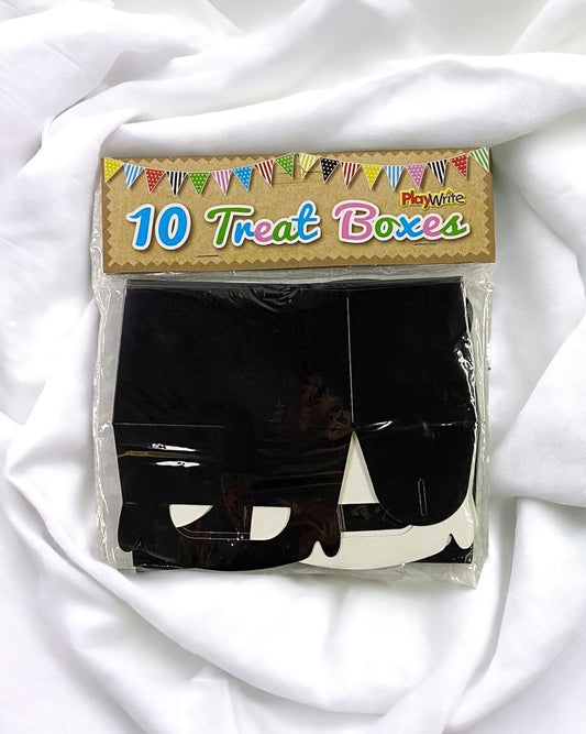 BLACK TREAT BOXES - PACK OF 10