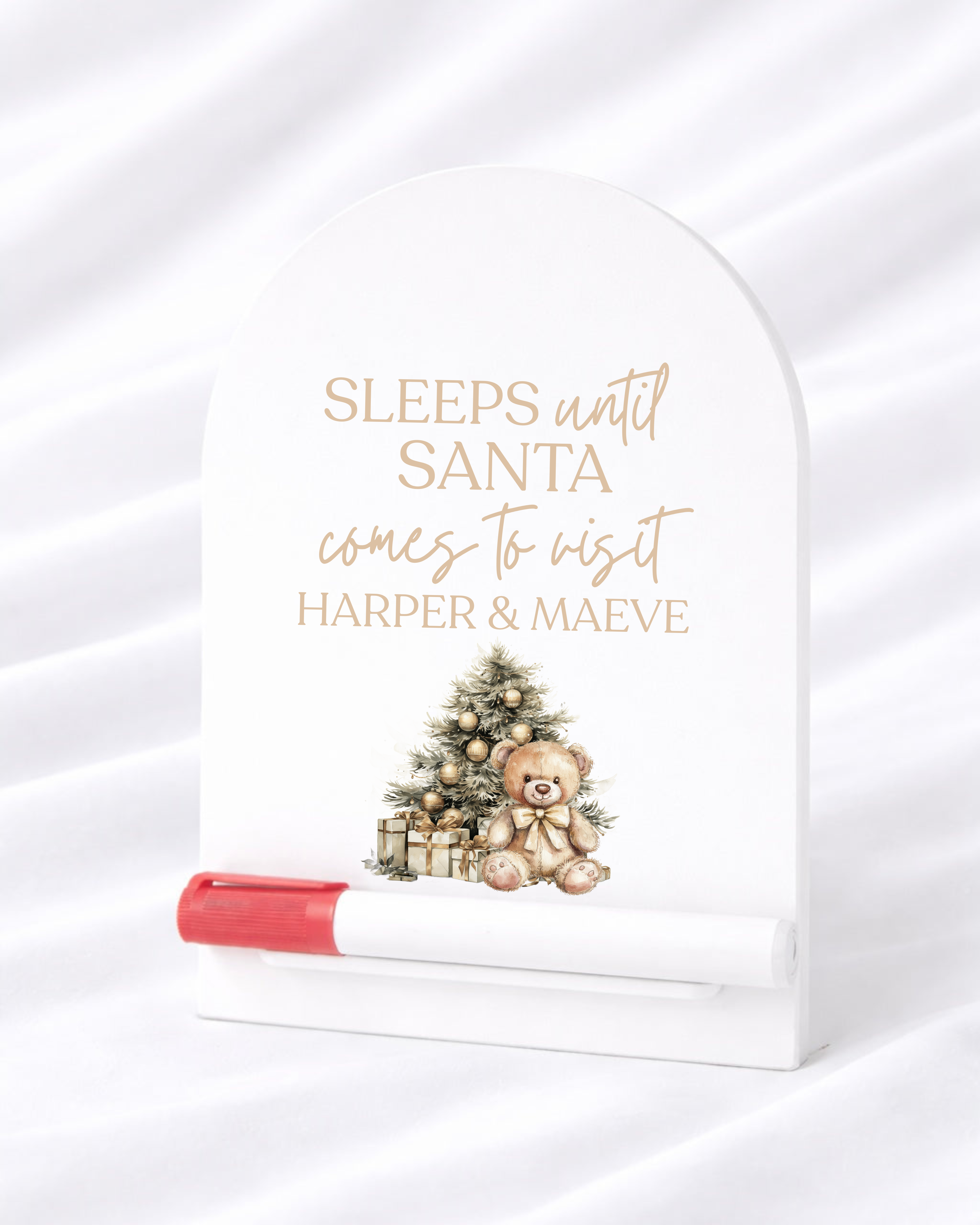 UVDTF - PERSONALISED - SLEEPS UNTIL SANTA COUNTDOWN