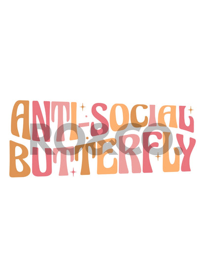 UVDTF - ANTI SOCIAL BUTTERFLY DECAL