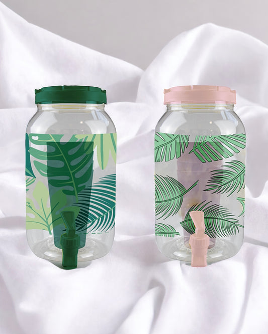 LEAF DRINK DISPENSER WITH TUMBLERS