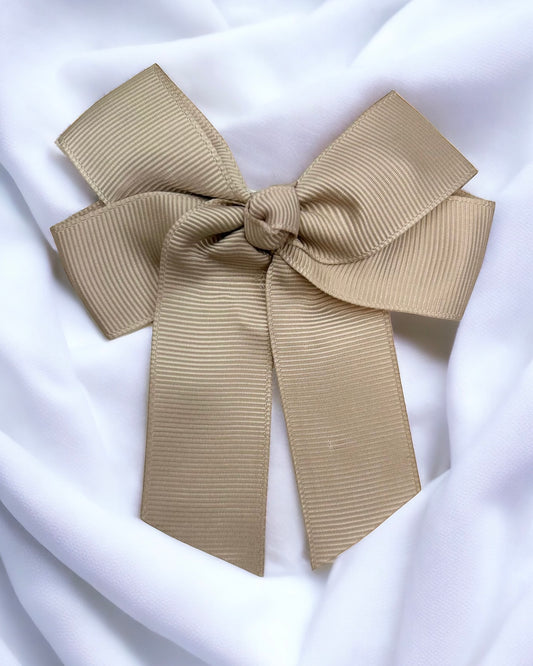 TAUPE 4” HAIR BOW