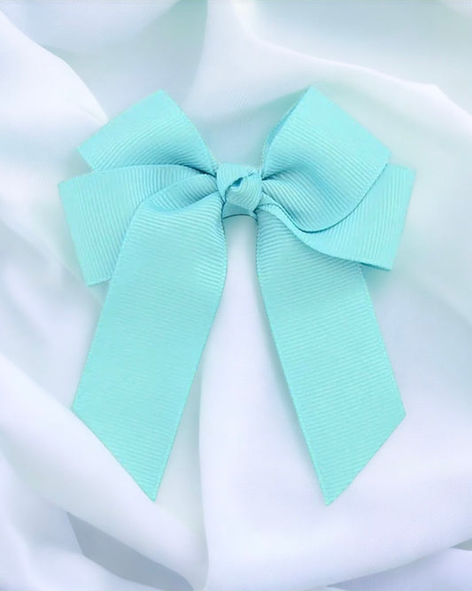 TURQUOISE 4” HAIR BOW