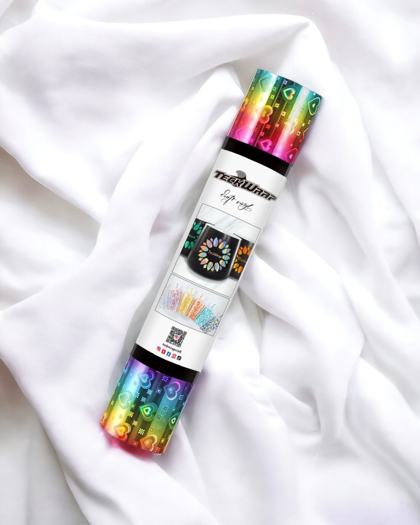 ADHESIVE - HOLO RAINBOW PATTERN