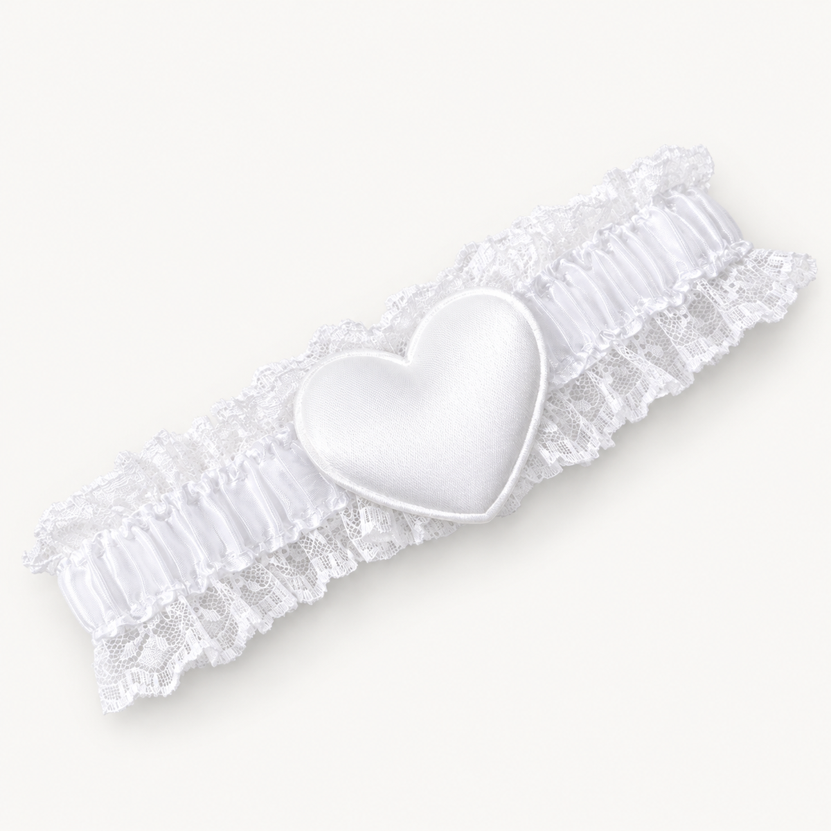 WHITE HEART GARTER