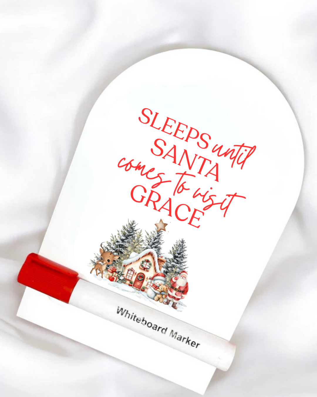 UVDTF - PERSONALISED - SLEEPS UNTIL SANTA COUNTDOWN
