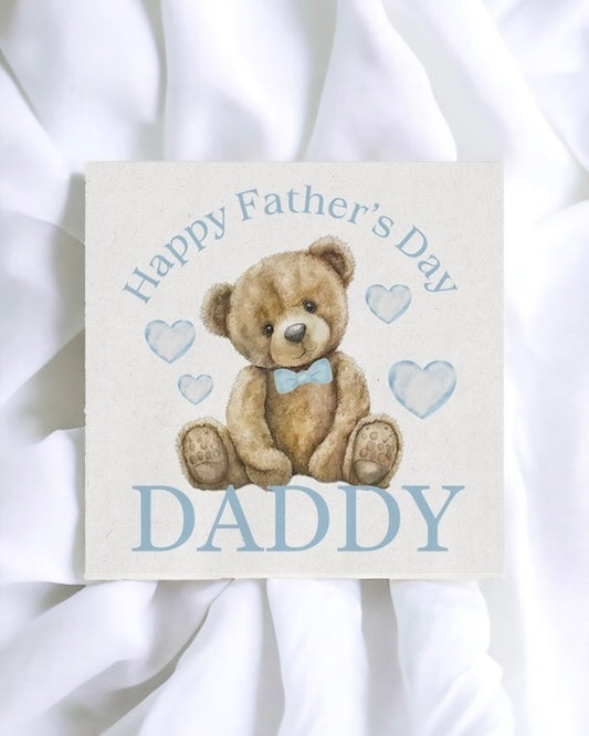 DTF - HAPPY FATHERS DAY BLUE 10CM