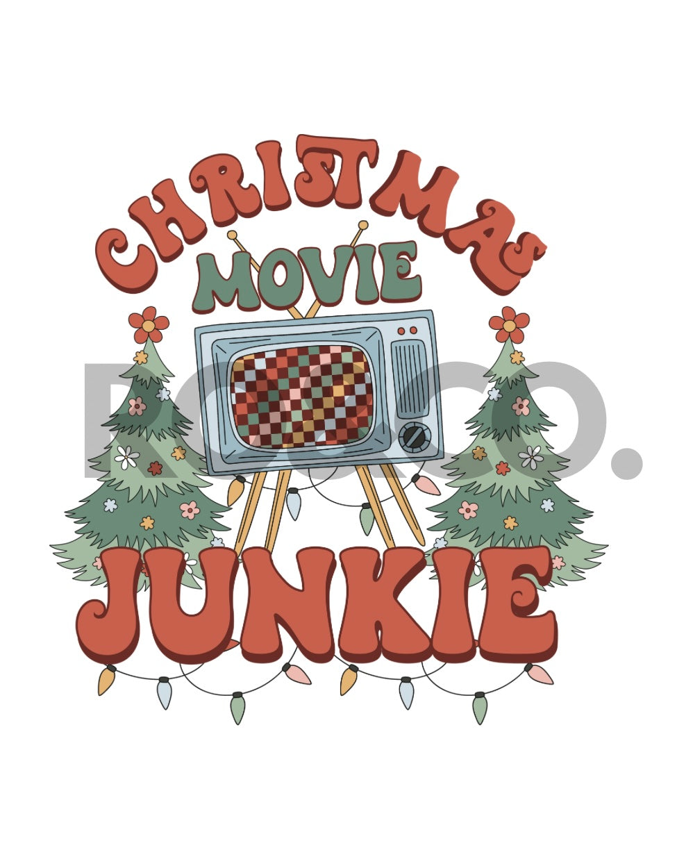 UVDTF - CHRISTMAS MOVIE JUNKIE DECAL