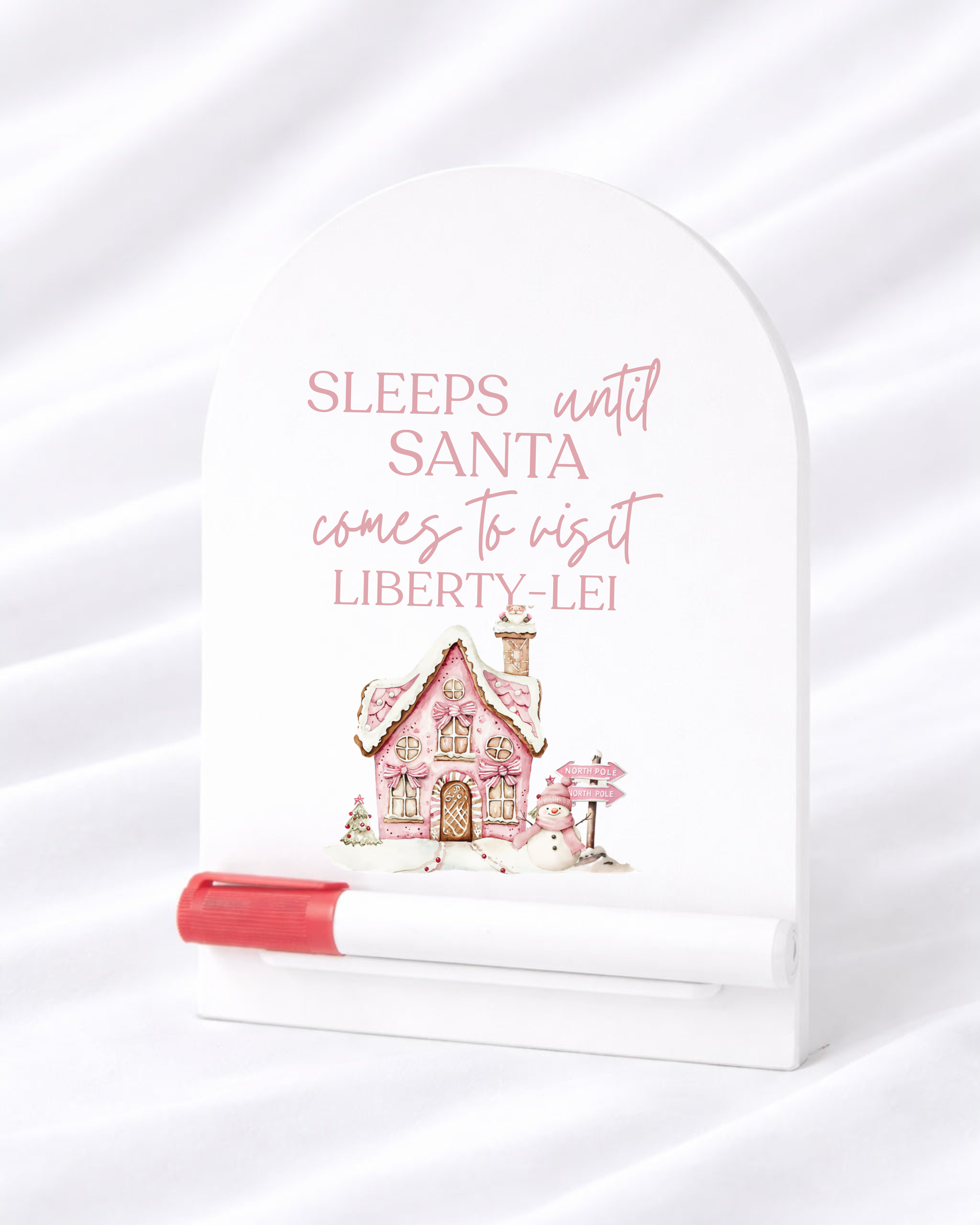 UVDTF - PERSONALISED - SLEEPS UNTIL SANTA COUNTDOWN