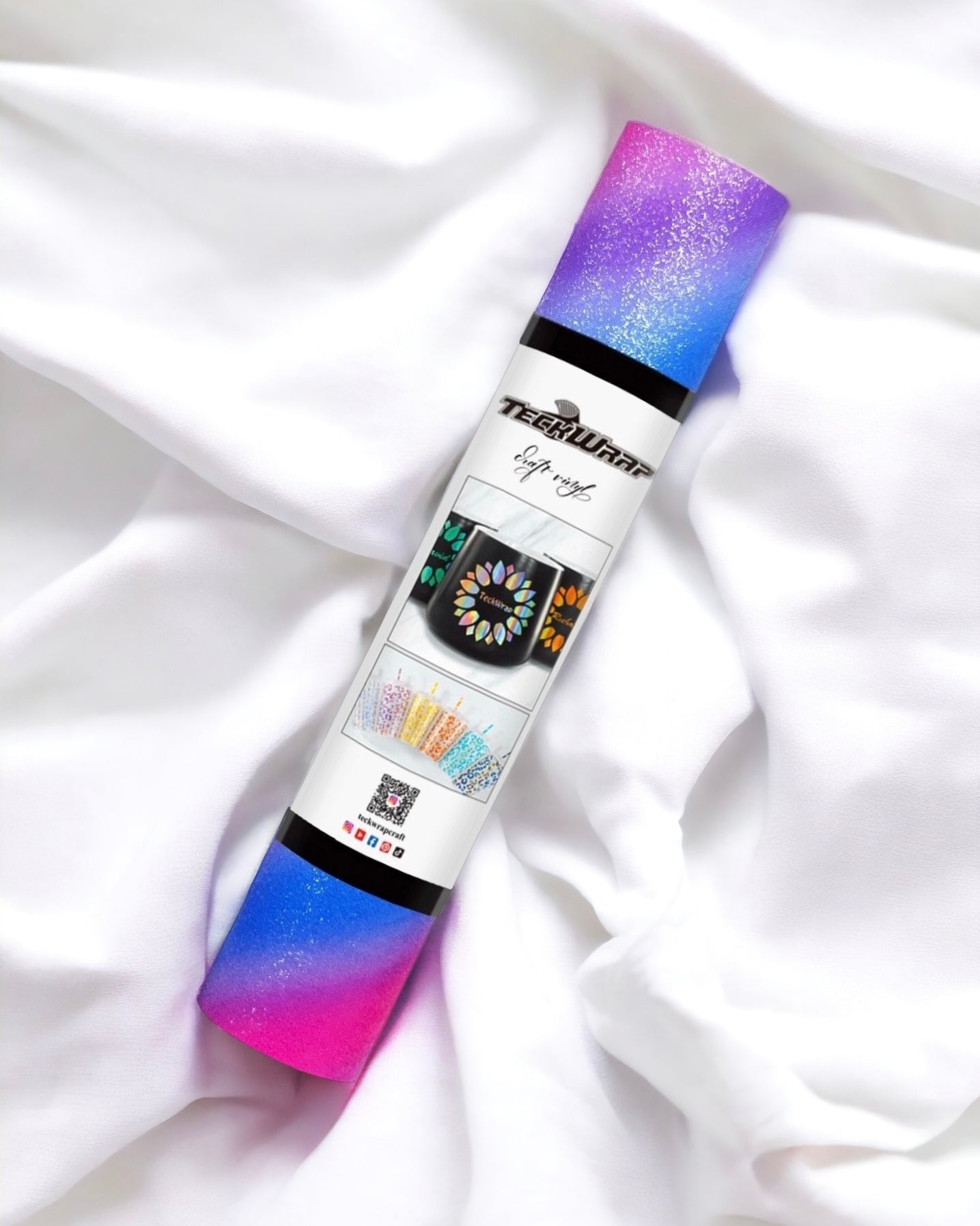 ADHESIVE - DIAGONAL RAINBOW STRIPES