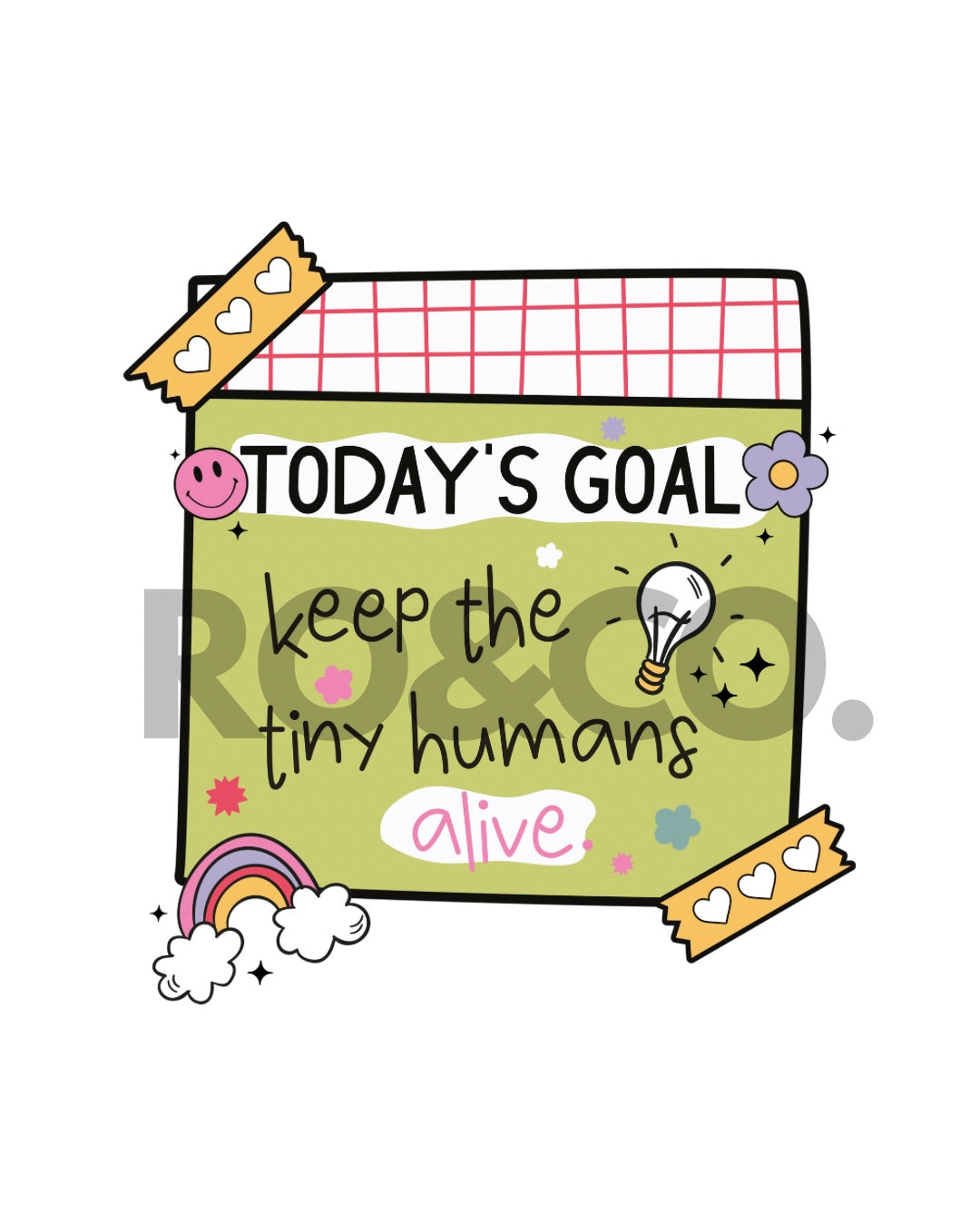 UVDTF - TEACHER REMINDER 5 GREEN DECAL