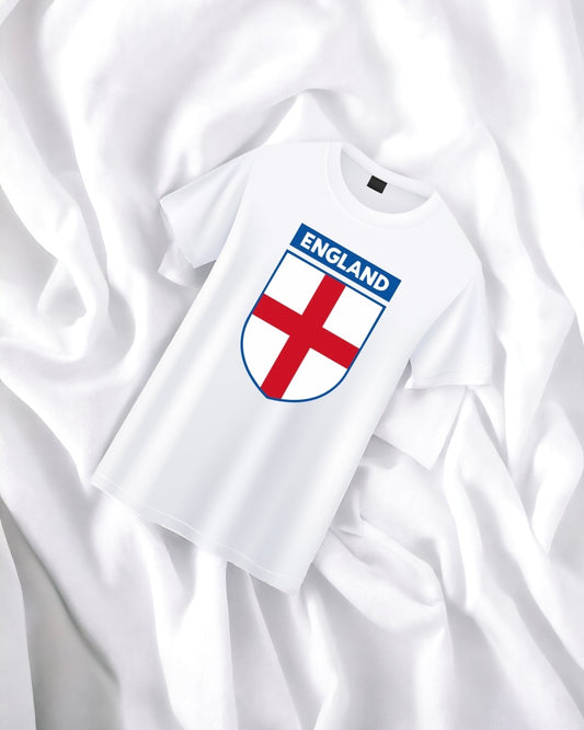 DTF - ENGLAND BADGE WHITE & RED
