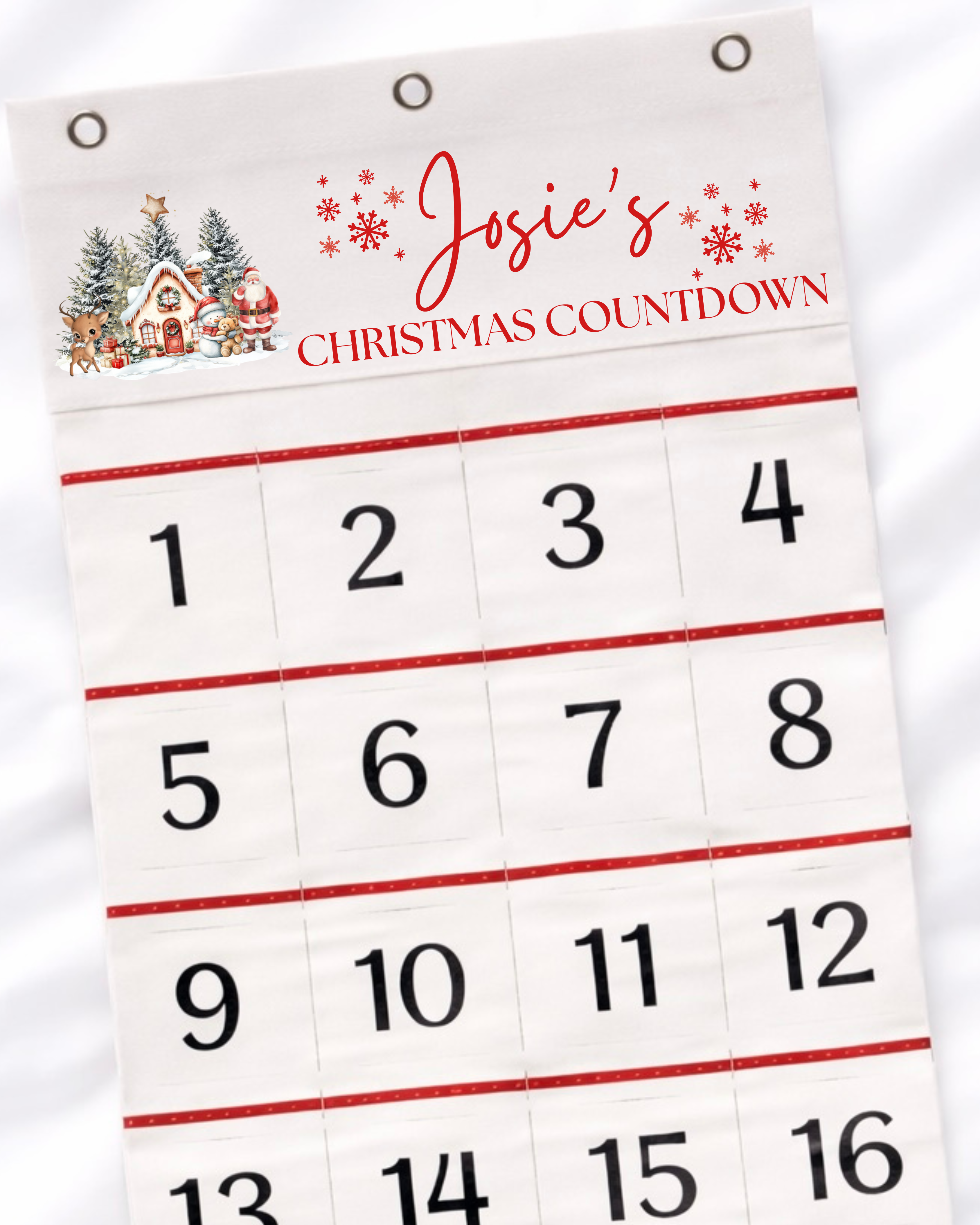 DTF - PERSONALISED - CHRISTMAS ADVENT CALENDAR