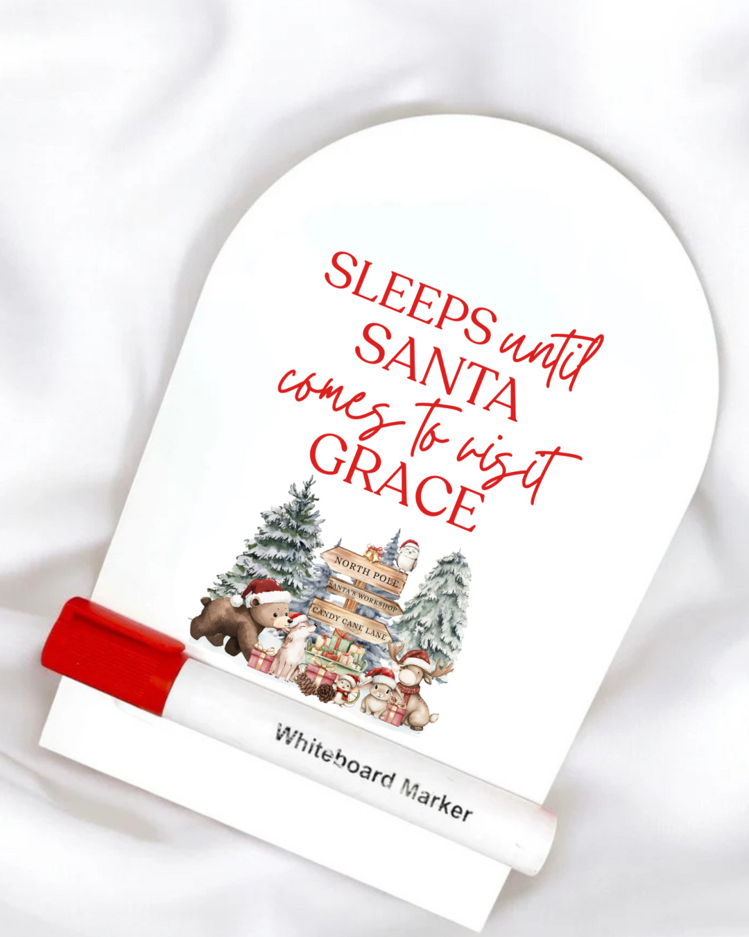 UVDTF - PERSONALISED - SLEEPS UNTIL SANTA COUNTDOWN