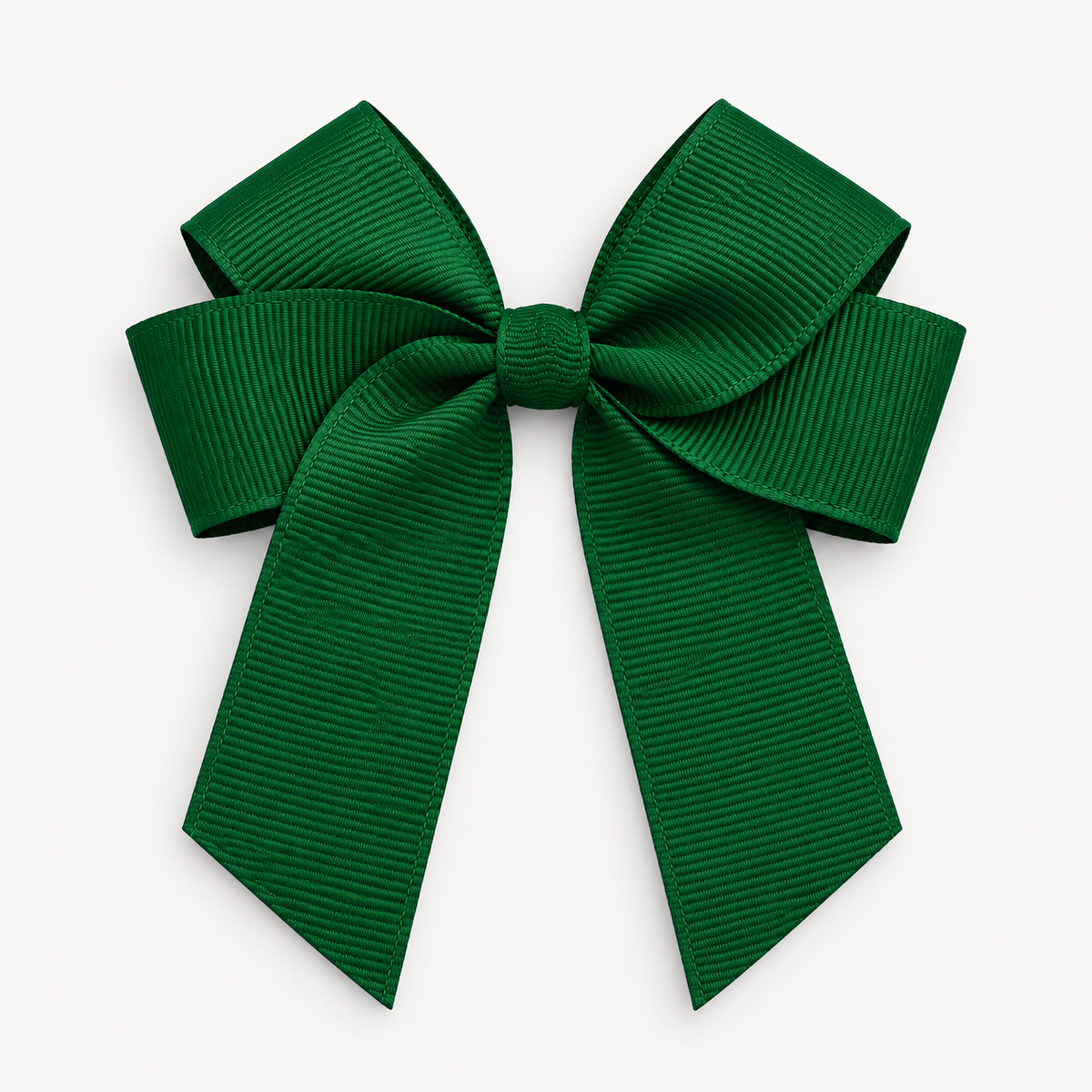 DARK GREEN 4” HAIR BOW