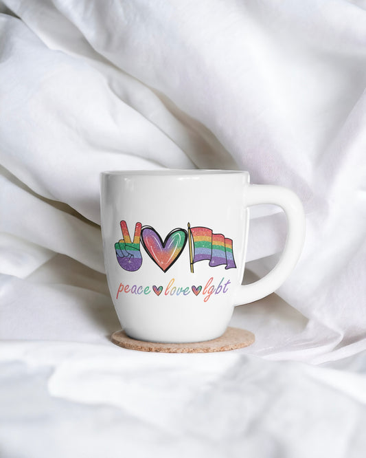UVDTF - PEACE, LOVE, LGBT DECAL