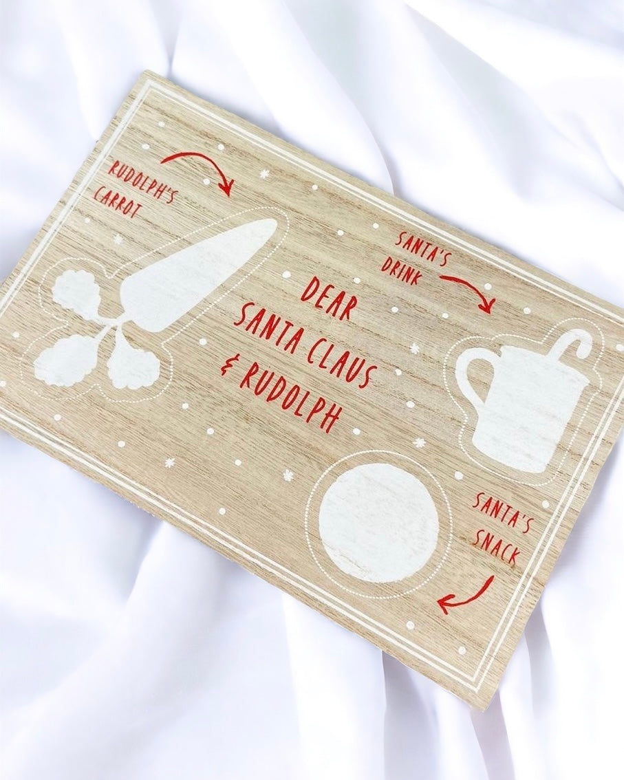 RECTANGLE SNACK BOARD FOR SANTA