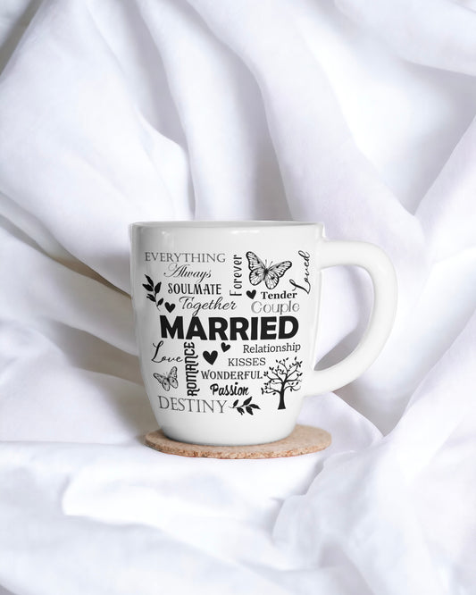 UVDTF - MARRIED TYPOGRAPHY DECAL