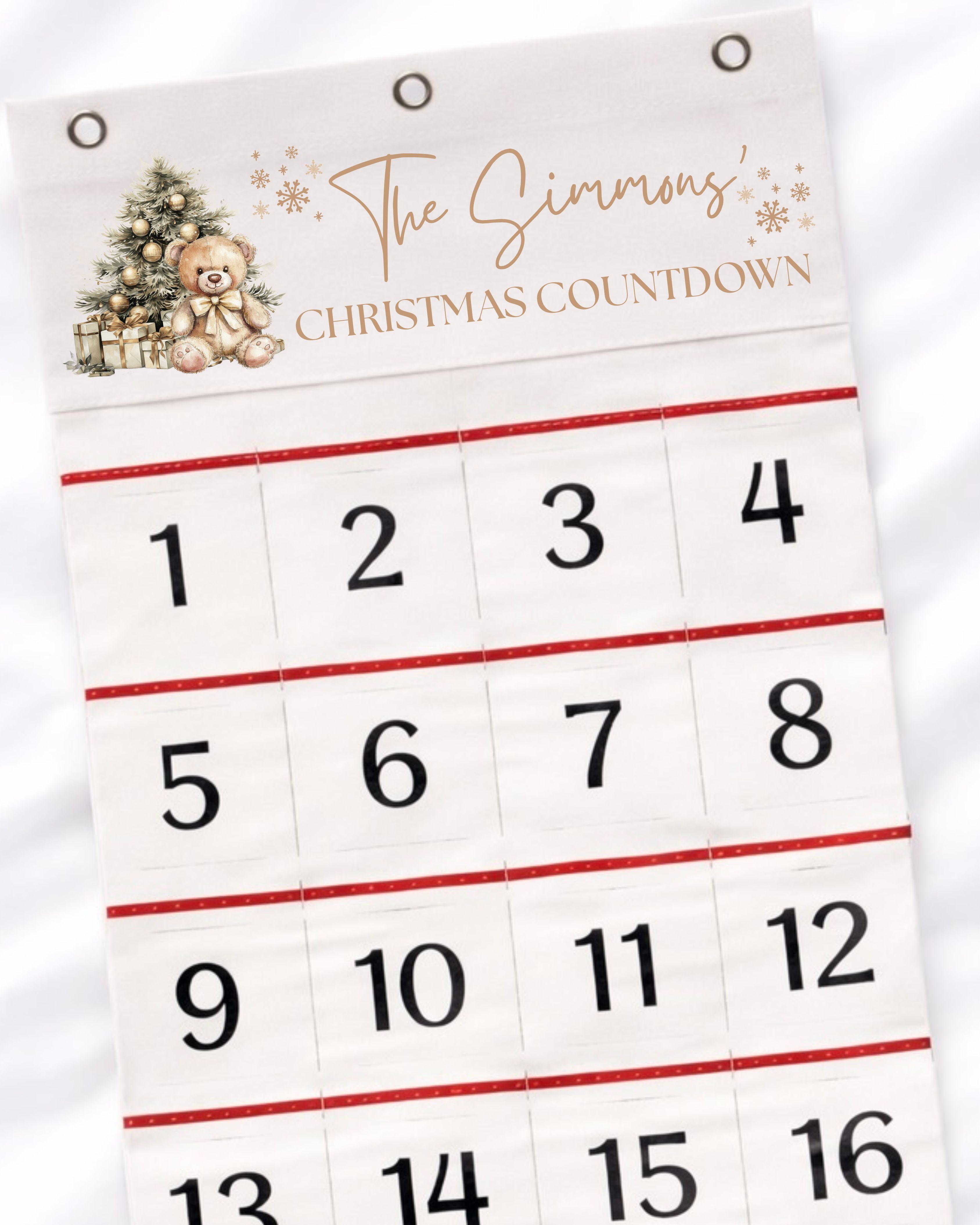 DTF - PERSONALISED - CHRISTMAS ADVENT CALENDAR