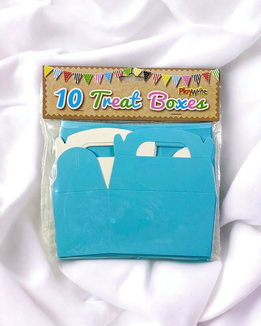 BLUE TREAT BOXES - PACK OF 10