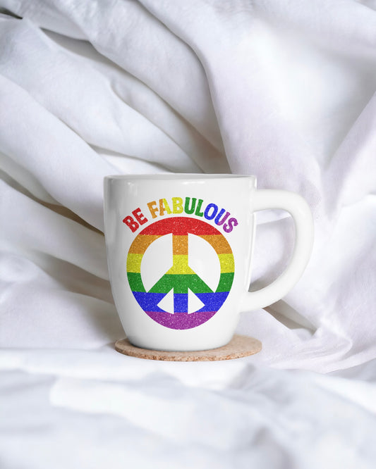 UVDTF - BE FABULOUS PEACE SIGN DECAL