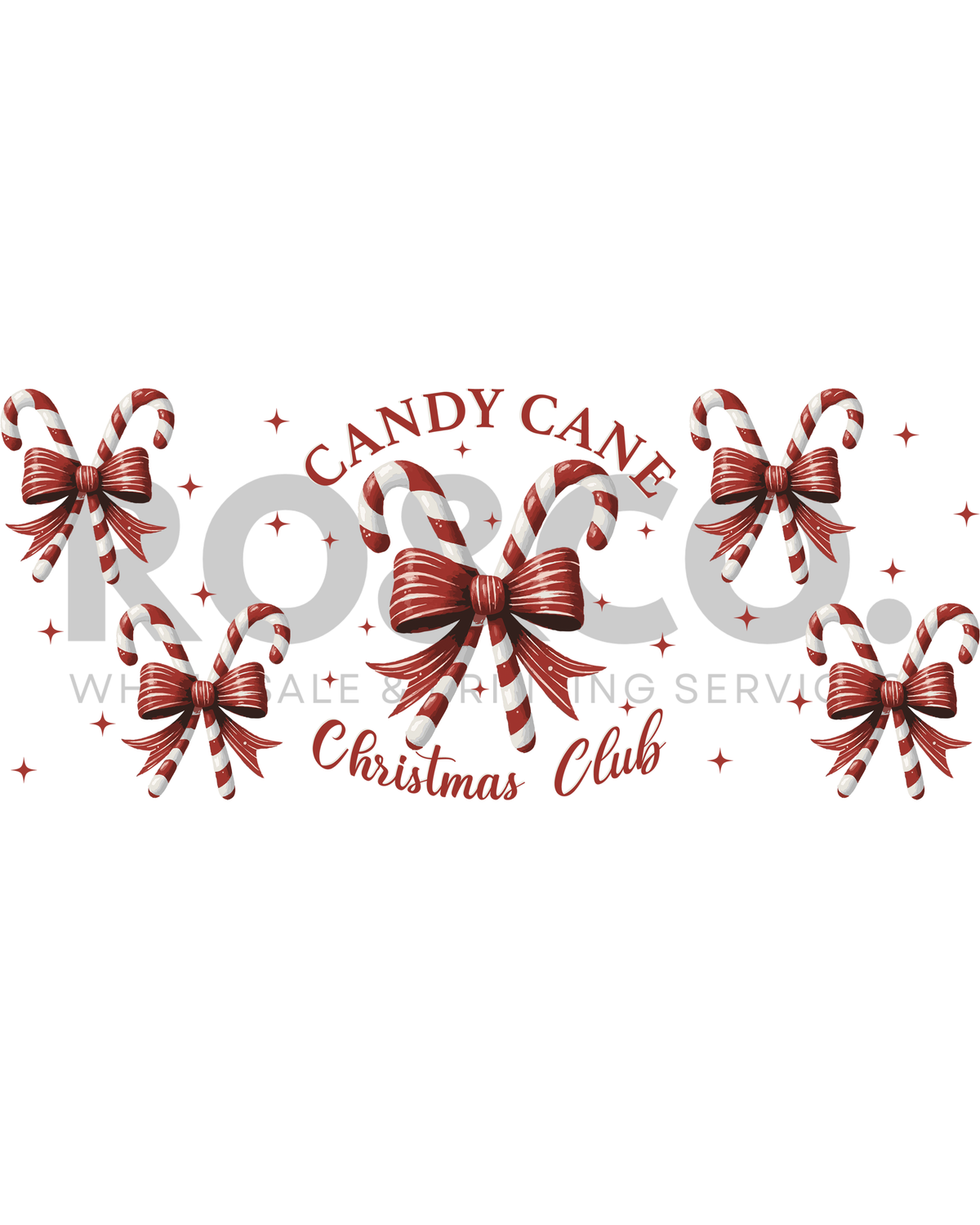 UVDTF - CANDY CANE CHRISTMAS CLUB WRAP