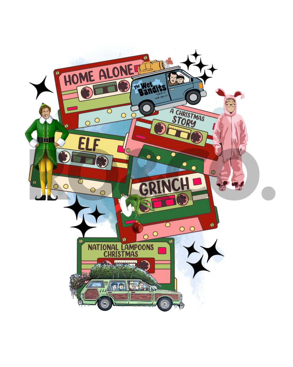 UVDTF - CHRISTMAS CASSETTES DECAL