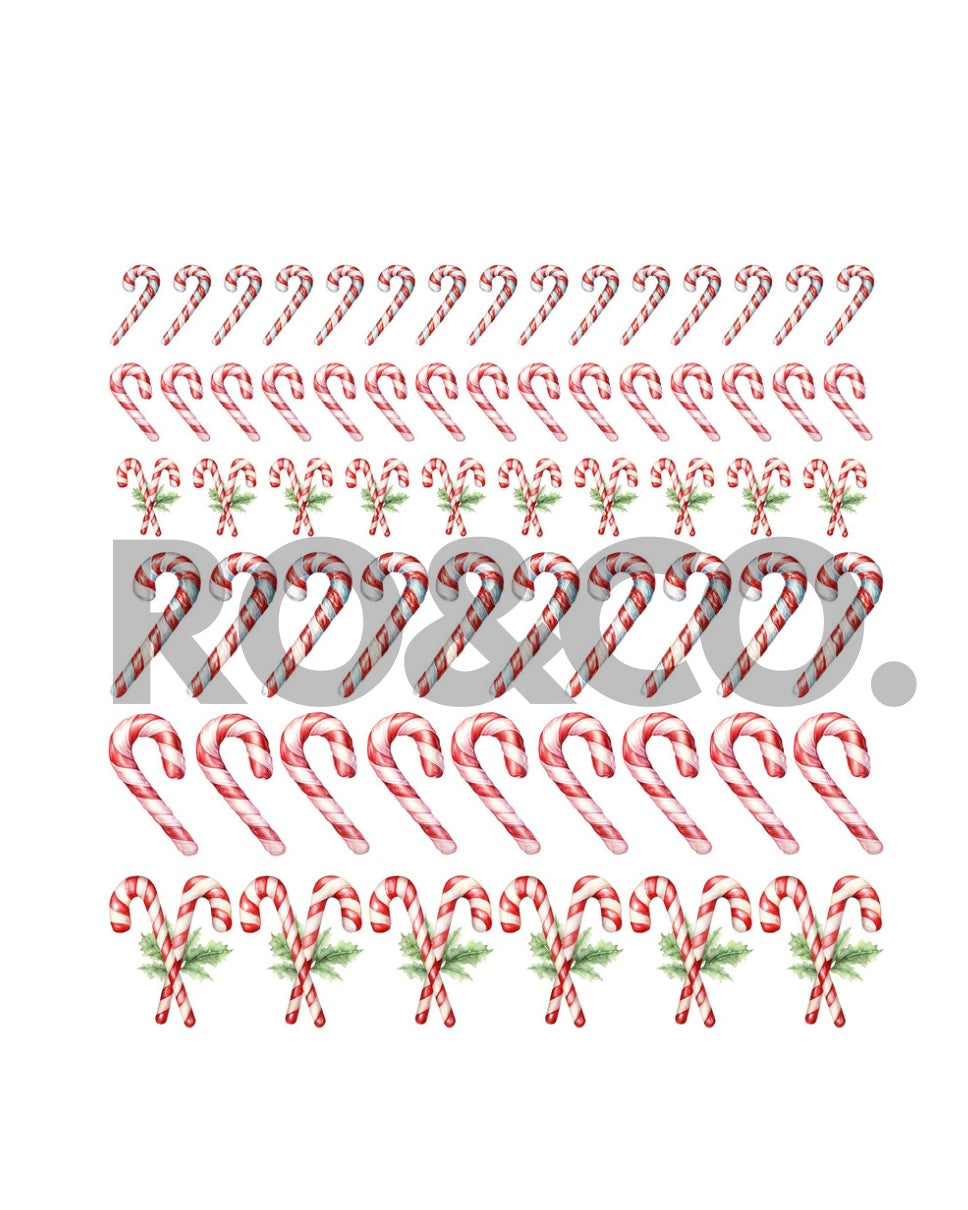 UVDTF - CANDY CANE FILLER SHEET
