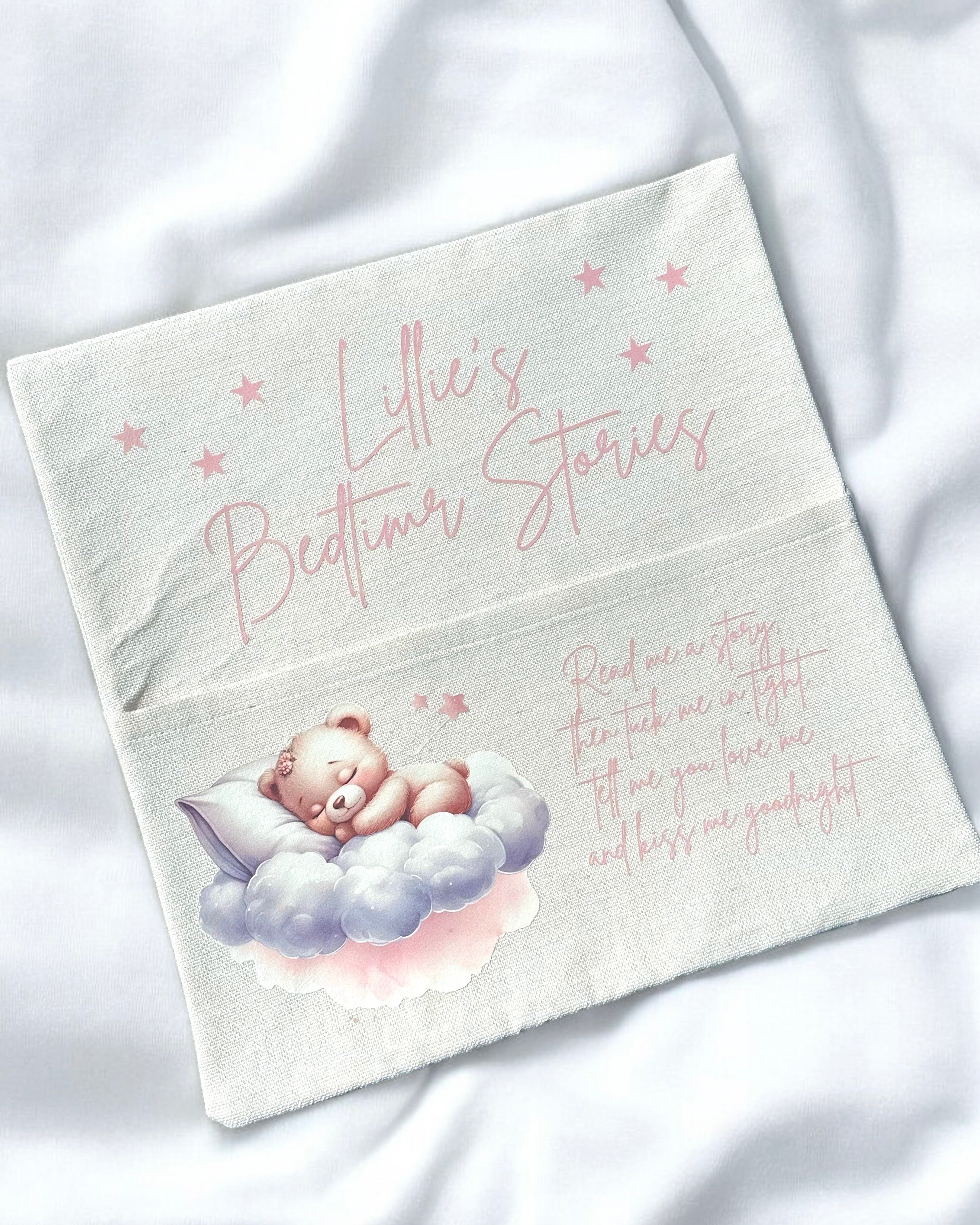 DTF - PINK BEDTIME STORIES BOOK CUSHION