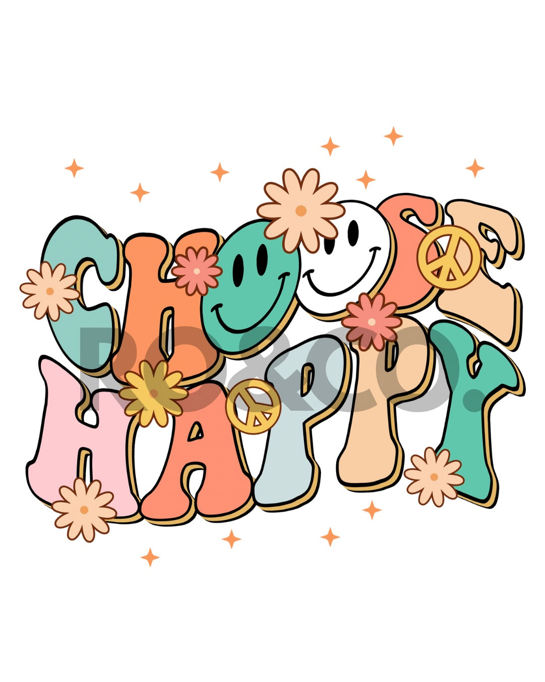 UVDTF - CHOOSE HAPPY DECAL