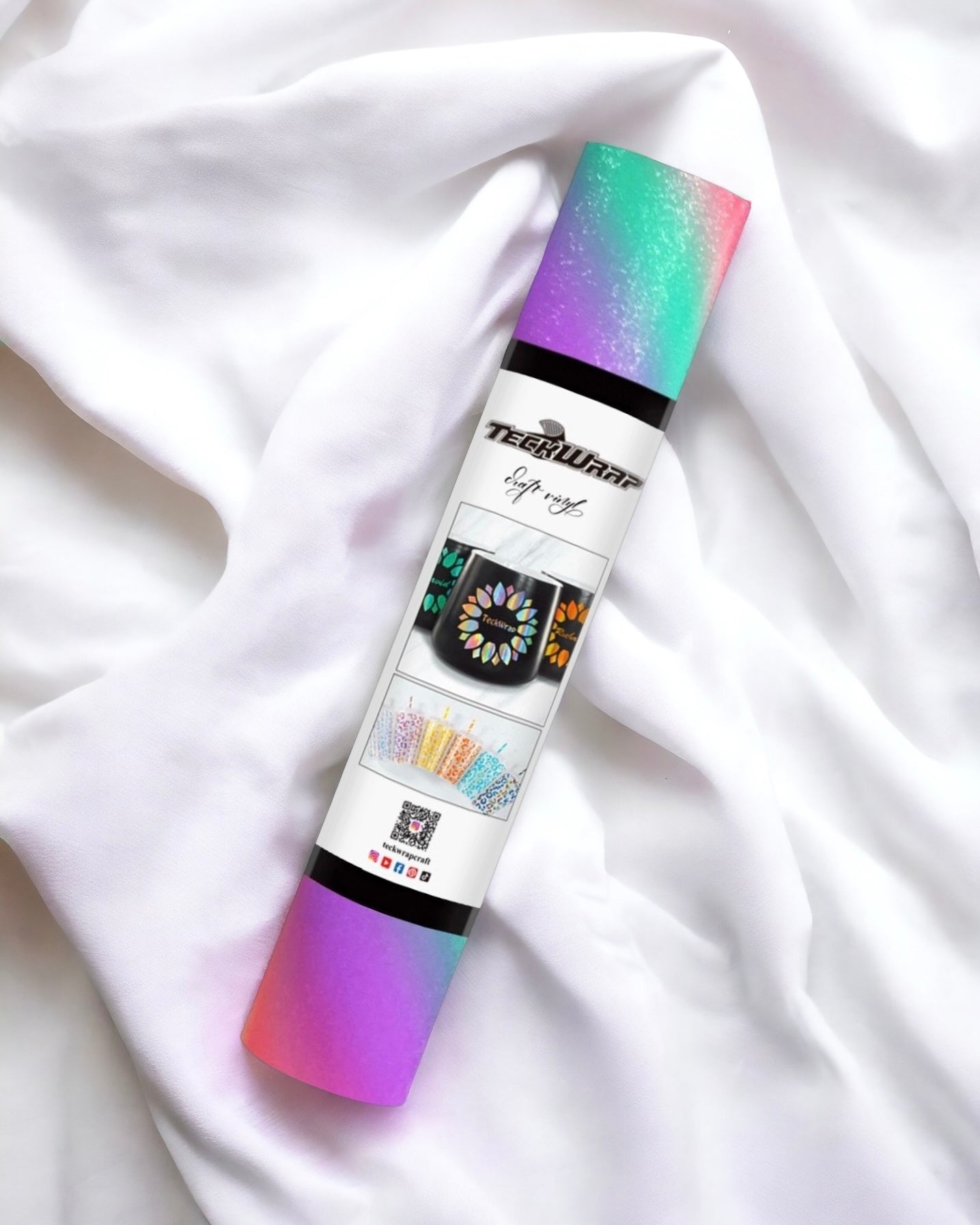 ADHESIVE - DIAGONAL RAINBOW STRIPES