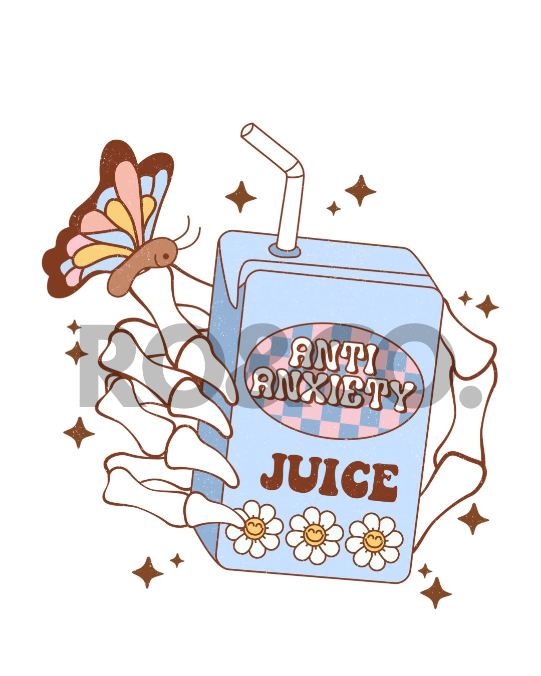 UVDTF - ANTI ANXIETY JUICE DECAL