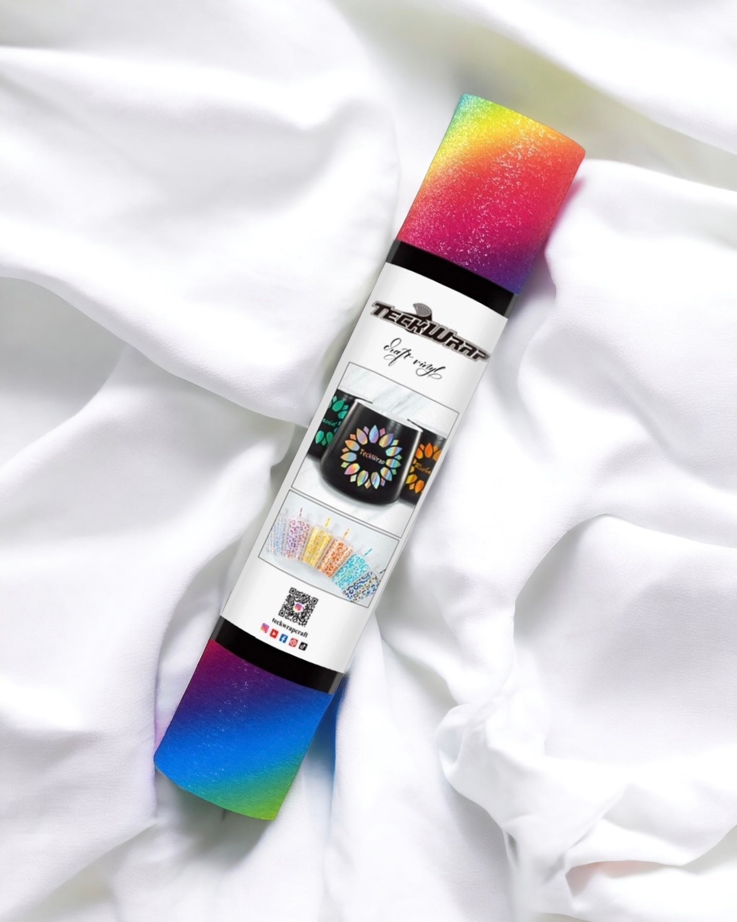 ADHESIVE - DIAGONAL RAINBOW STRIPES