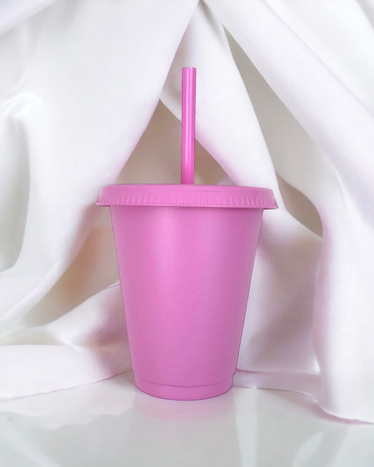 16OZ CANDYFLOSS PINK SOLID COLOUR CUP