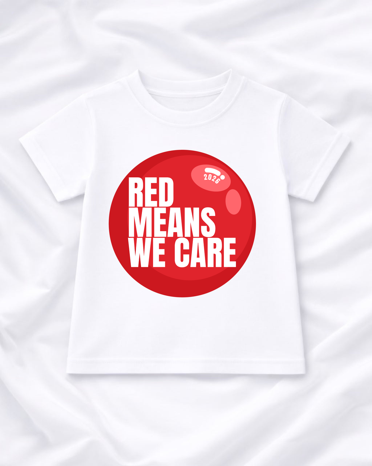 DTF - RED MEANS WE CARE