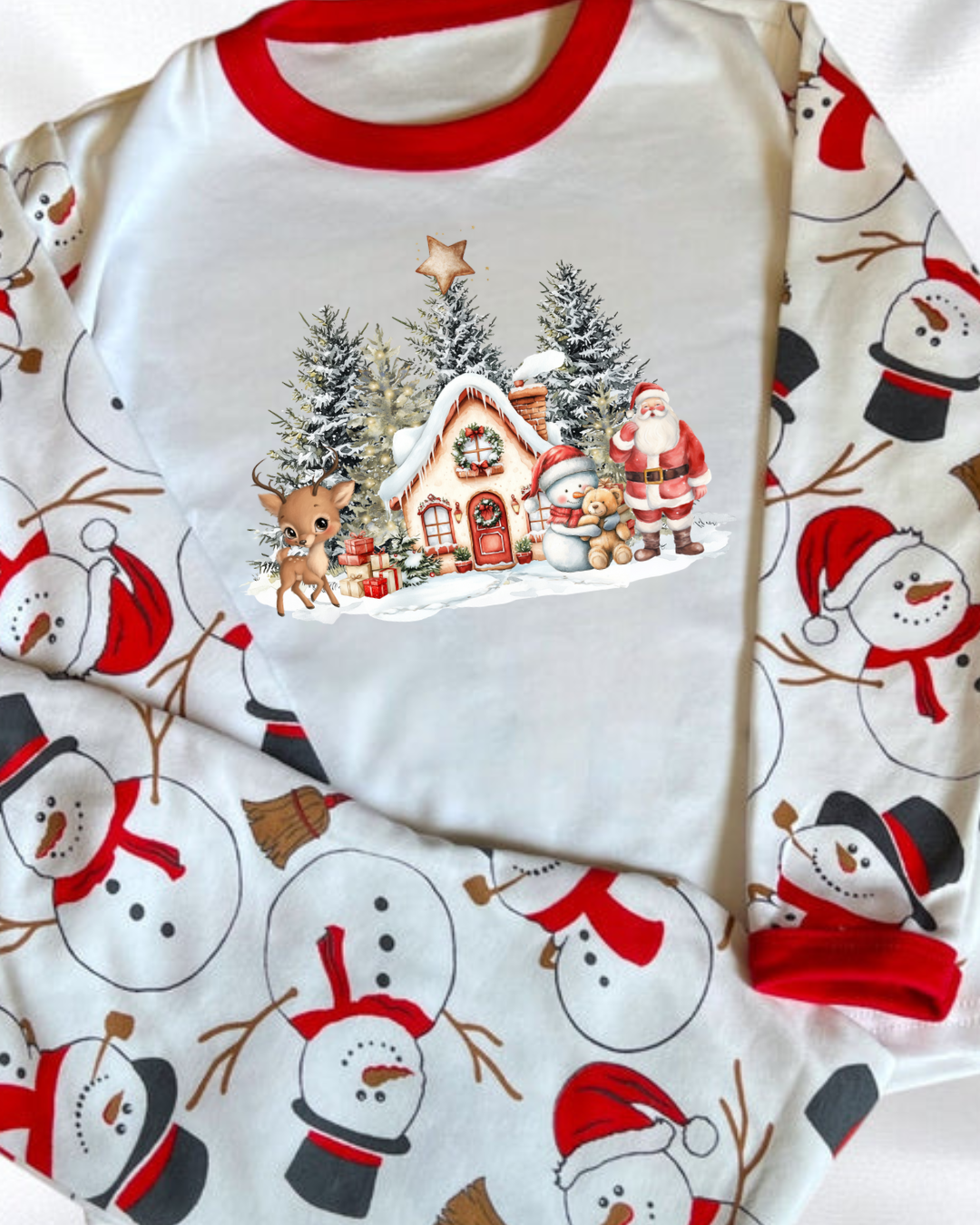 DTF - SANTA HOUSE WITH SNOWMAN